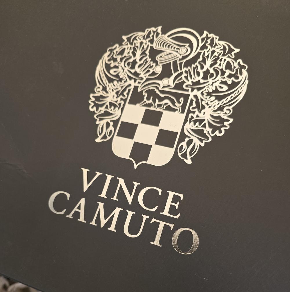 Vince Camuto Plum Croc-Embossed Leather Wide Calf Boots - Picture 8 of 10